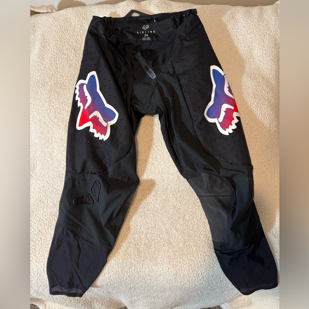 Fox Racing Airline Black Motocross Pants